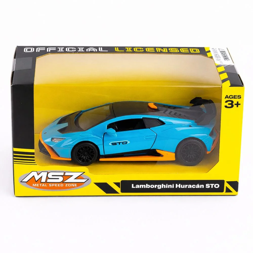 Металлическая машинка Lamborghini Huracán STO с инерционным механизмом, 1:36, в асс. foto