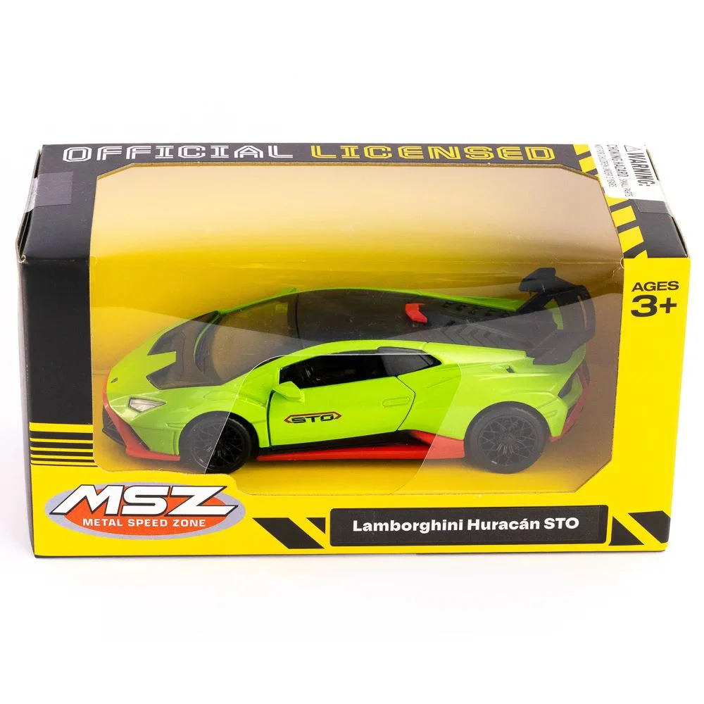Металлическая машинка Lamborghini Huracán STO с инерционным механизмом, 1:36, в асс. foto
