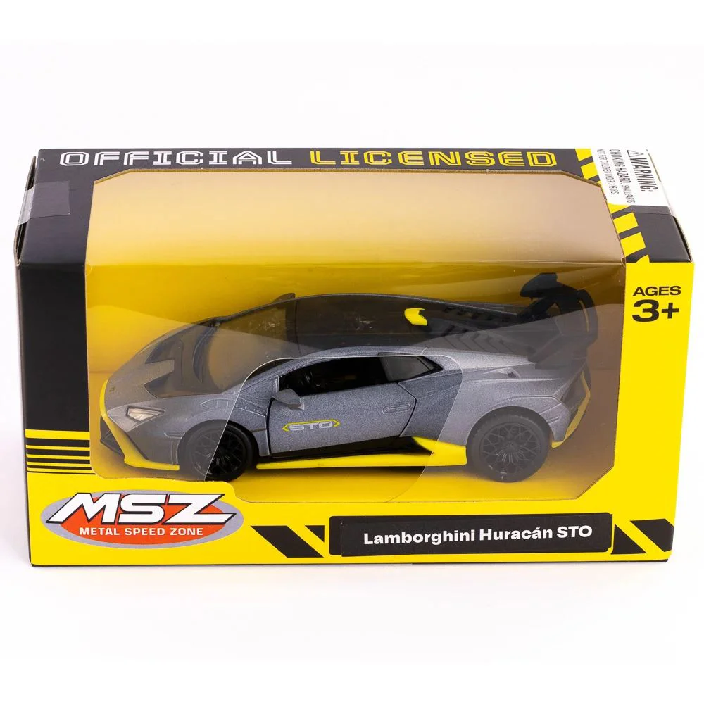 Металлическая машинка Lamborghini Huracán STO с инерционным механизмом, 1:36, в асс. foto