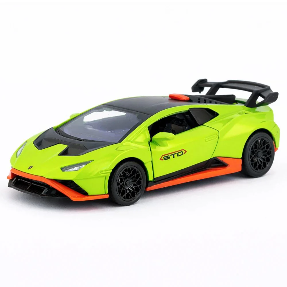 Металлическая машинка Lamborghini Huracán STO с инерционным механизмом, 1:36, в асс. foto