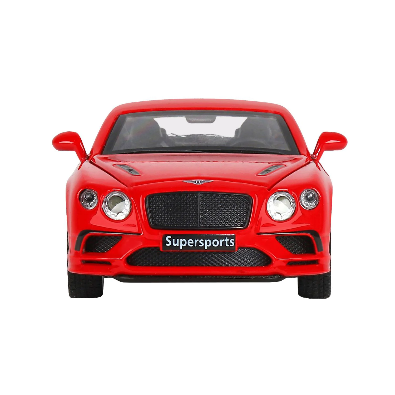 Металлическая машинка Bentley Continental Supersports с инерционным механизмом, Красный, 1:32 foto