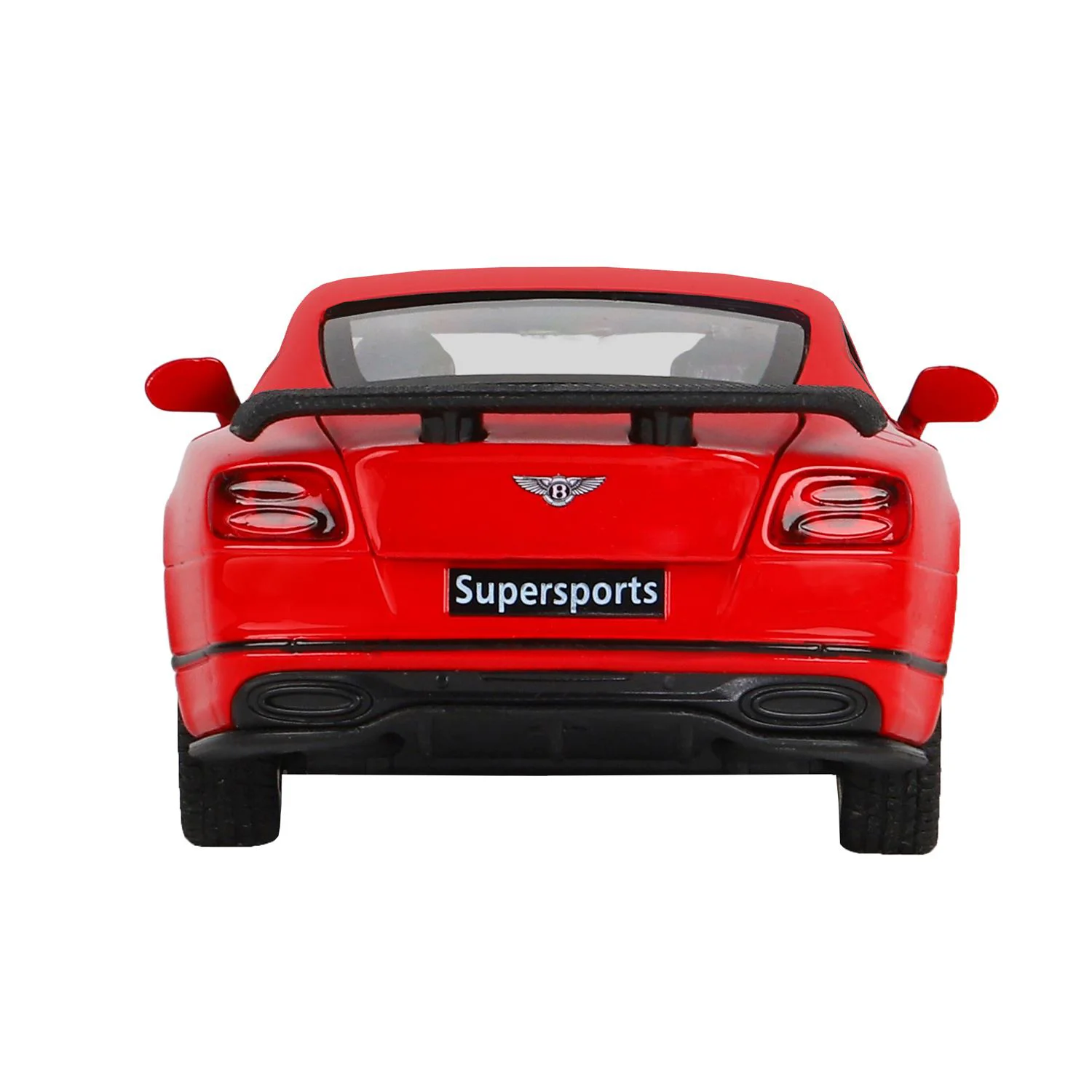 Металлическая машинка Bentley Continental Supersports с инерционным механизмом, Красный, 1:32 foto