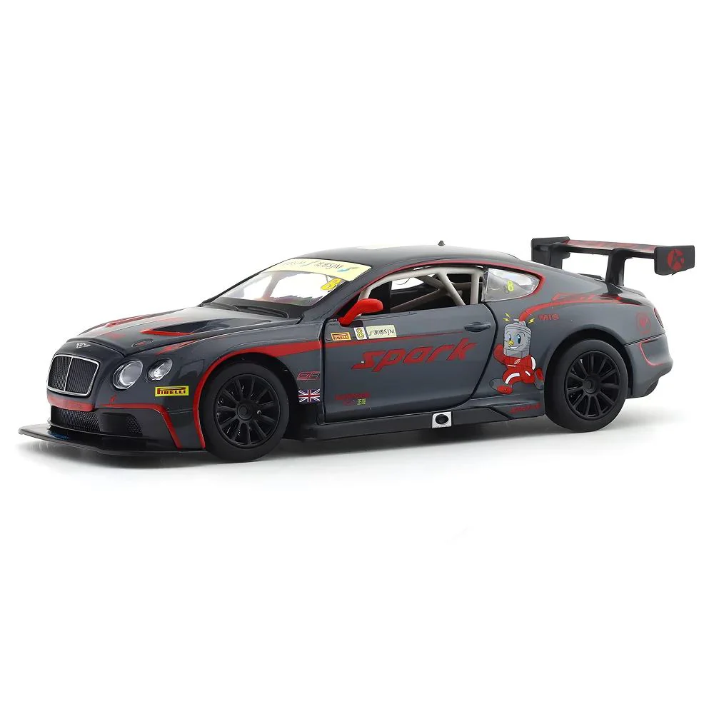Металлическая машинка Bentley Continental GT3 Concept сo светом и звуком, 1:24 foto