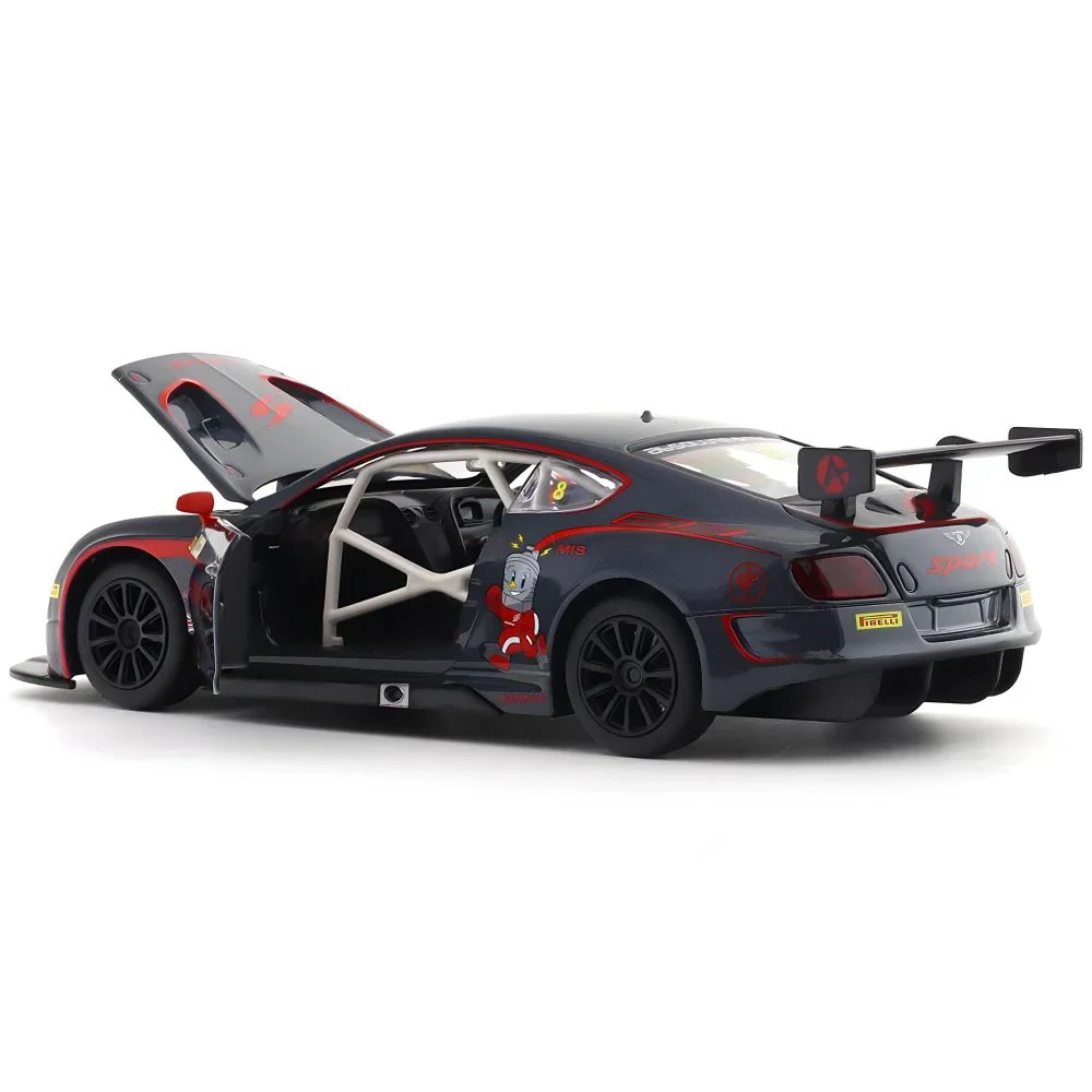 Металлическая машинка Bentley Continental GT3 Concept сo светом и звуком, 1:24 foto