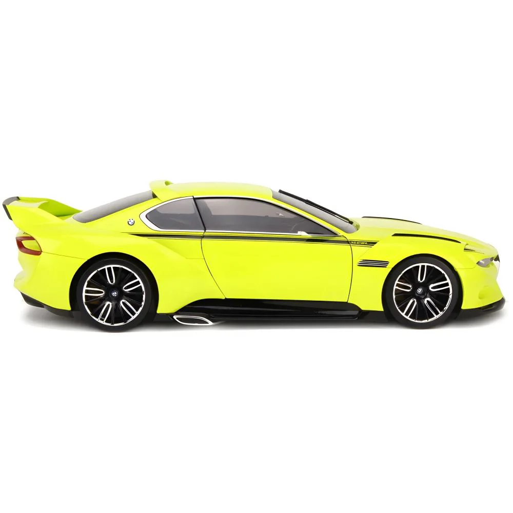Металлическая машинка BMW 3.0 CSL Hommage с инерционным механизмом, светом и звуком, Зелёная, 1:24 foto