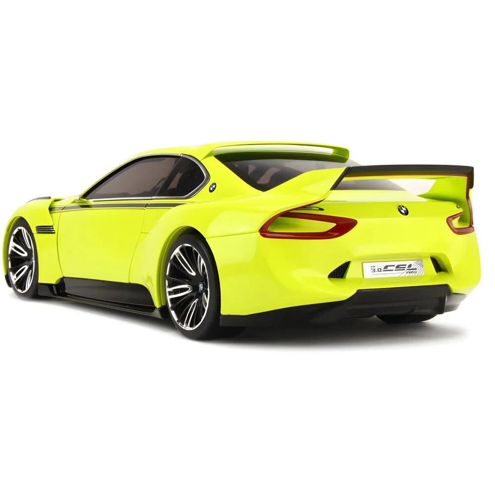 Металлическая машинка BMW 3.0 CSL Hommage с инерционным механизмом, светом и звуком, Зелёная, 1:24 foto