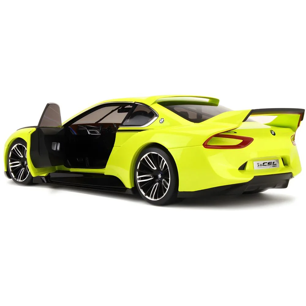 Металлическая машинка BMW 3.0 CSL Hommage с инерционным механизмом, светом и звуком, Зелёная, 1:24 foto