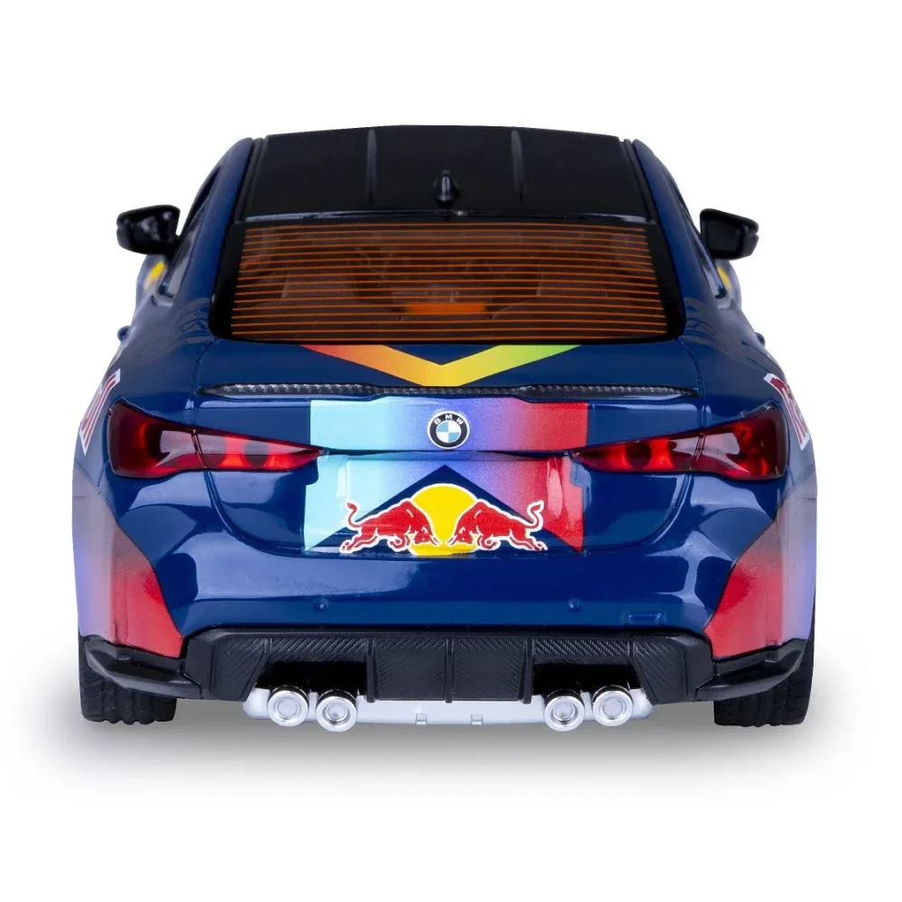 Металлическая машинка BMW M4 (G82) с инерционным механизмом, светом и звуком, Синяя, 1:23 foto