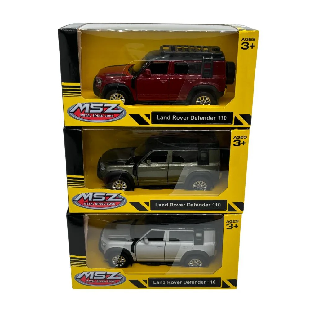 Металлическая машинка с инерционным механизмом Land Rover Defender 110 2020, масштаб 1:36, асс. foto