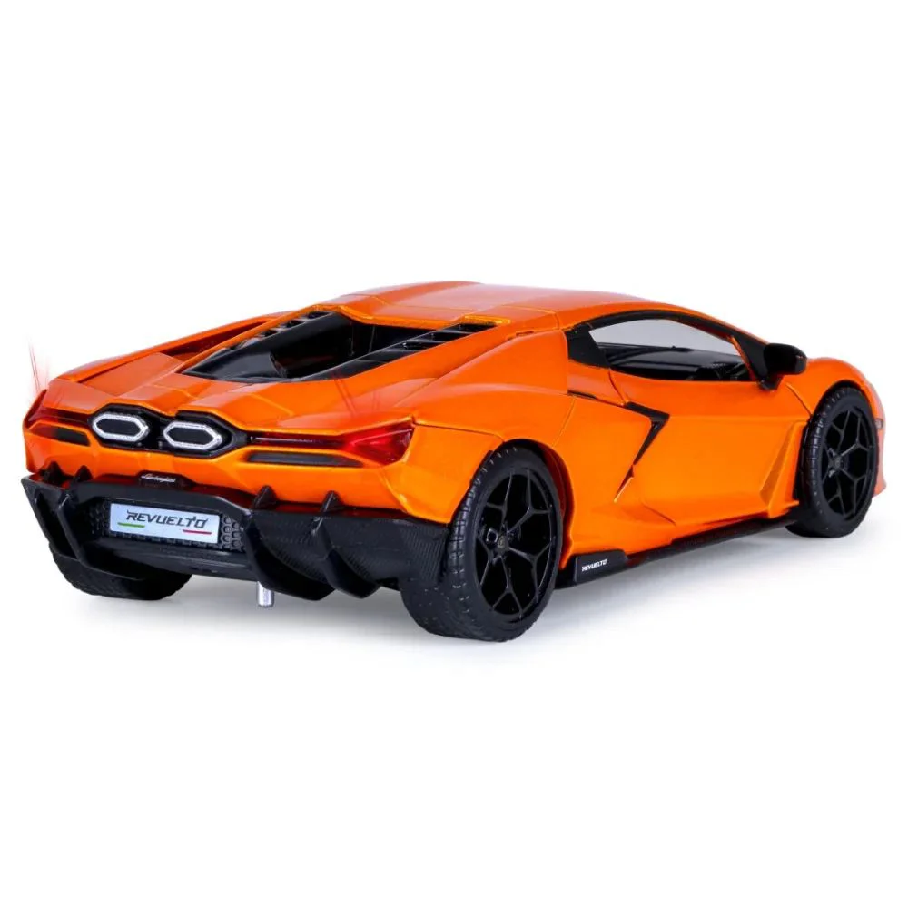 Металлическая машинка Lamborghini Revuelto с инерционным механизмом, светом и звуком, масштаб 1:24 foto