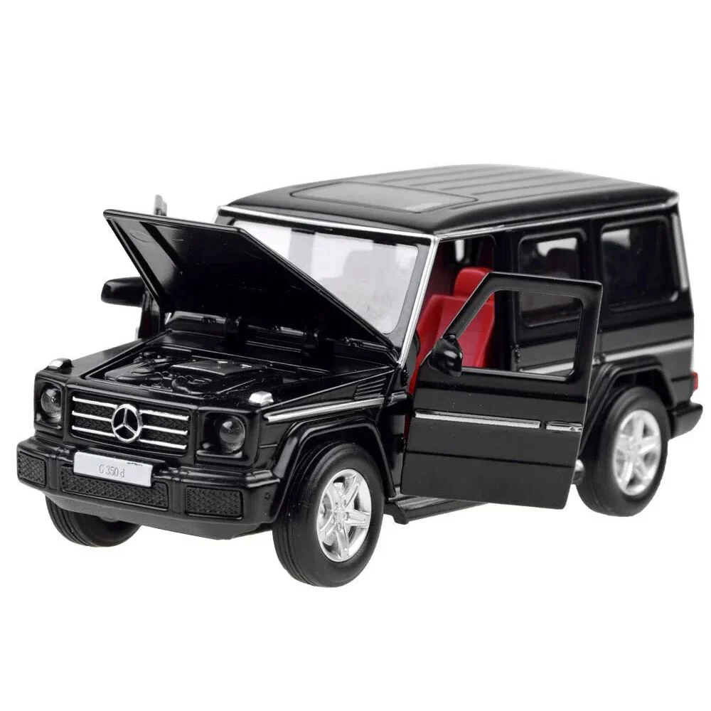 Металлическая инерционная машинка Mercedes-Benz G350 со световыми и звуковыми эффектами,масштаб 1:32 foto