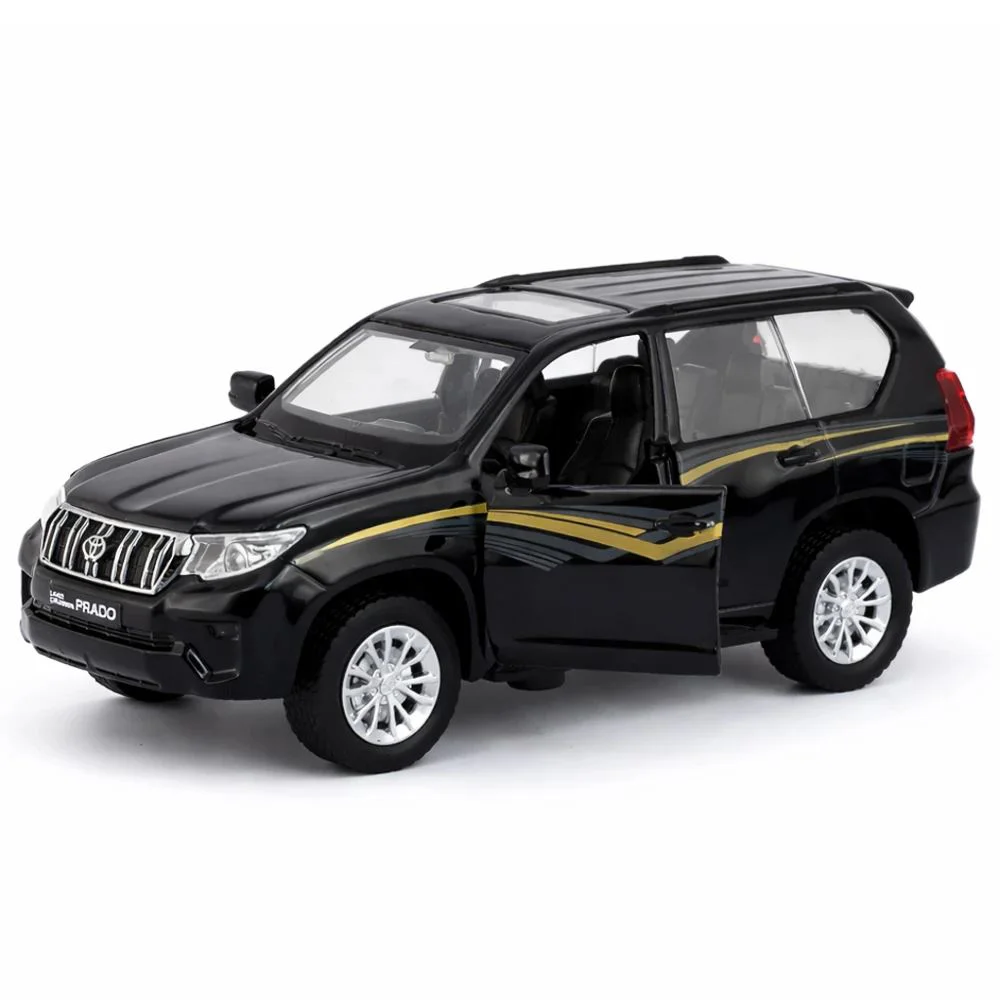 Металлическая машинка Toyota Land Cruiser Prado с инерционным механизмом, масштаб 1:36, в асс. foto
