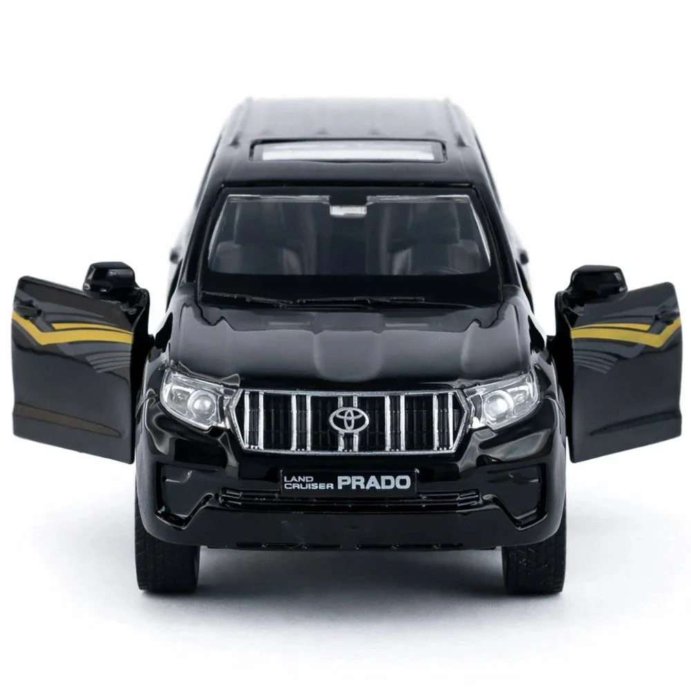 Металлическая машинка Toyota Land Cruiser Prado с инерционным механизмом, масштаб 1:36, в асс. foto