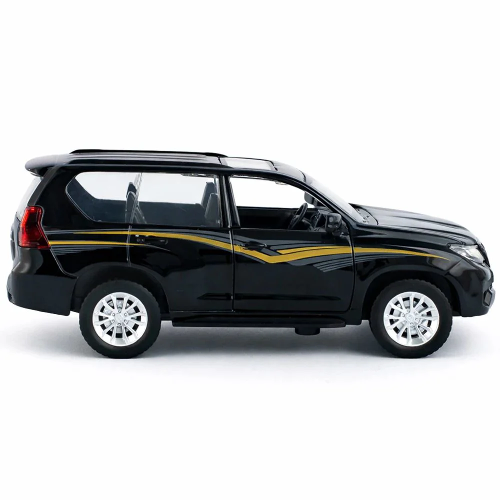 Металлическая машинка Toyota Land Cruiser Prado с инерционным механизмом, масштаб 1:36, в асс. foto