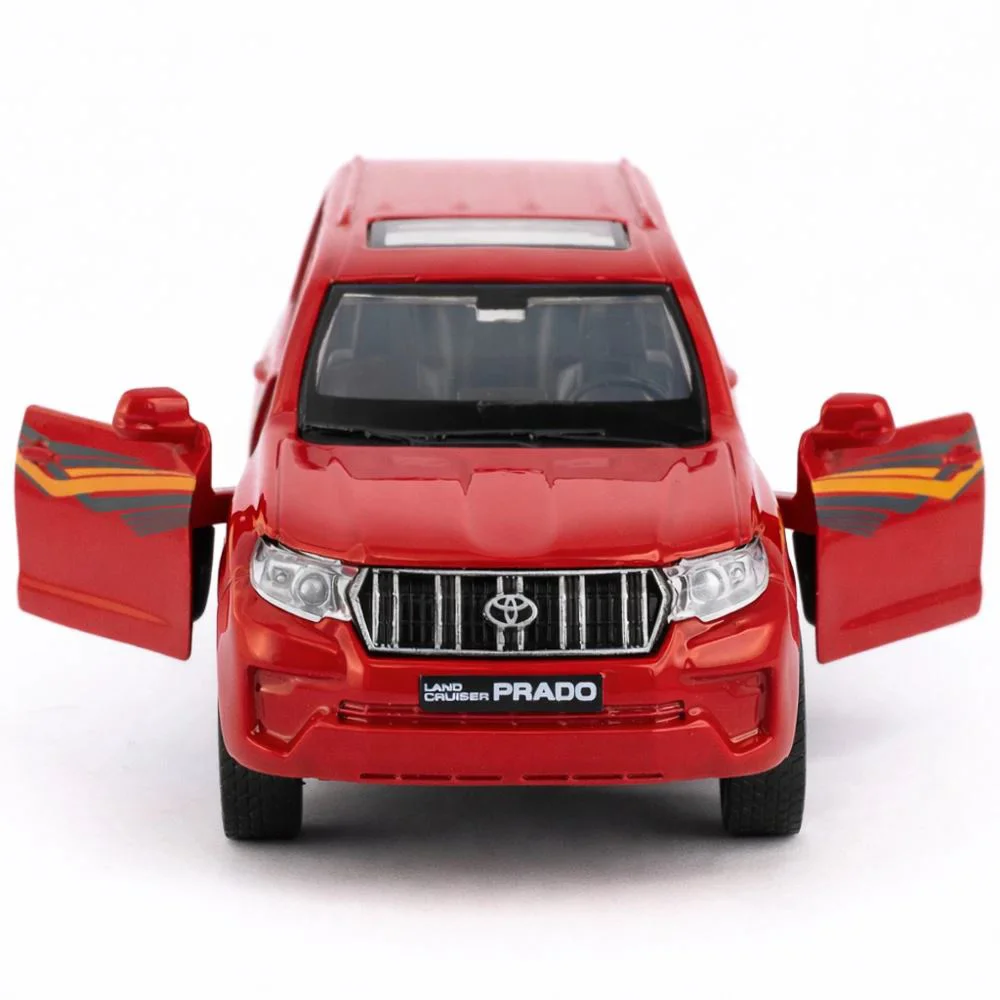 Металлическая машинка Toyota Land Cruiser Prado с инерционным механизмом, масштаб 1:36, в асс. foto