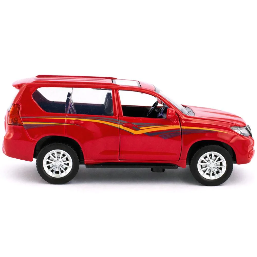 Металлическая машинка Toyota Land Cruiser Prado с инерционным механизмом, масштаб 1:36, в асс. foto