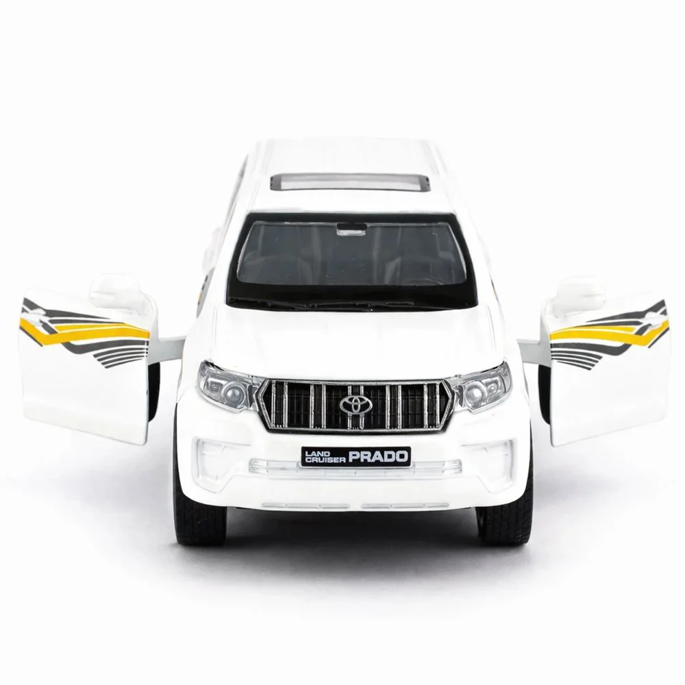 Металлическая машинка Toyota Land Cruiser Prado с инерционным механизмом, масштаб 1:36, в асс. foto