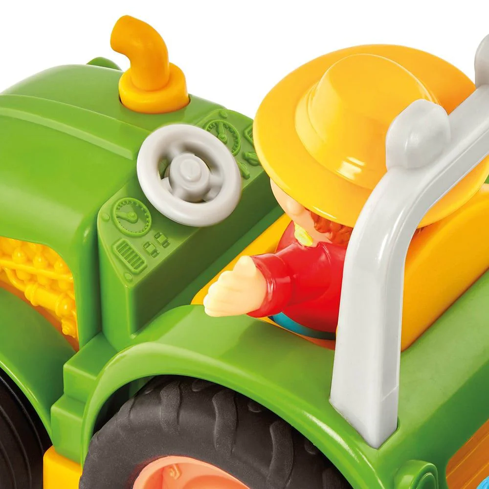Tractor Battat cu remorca, fermier, animale si sunete foto