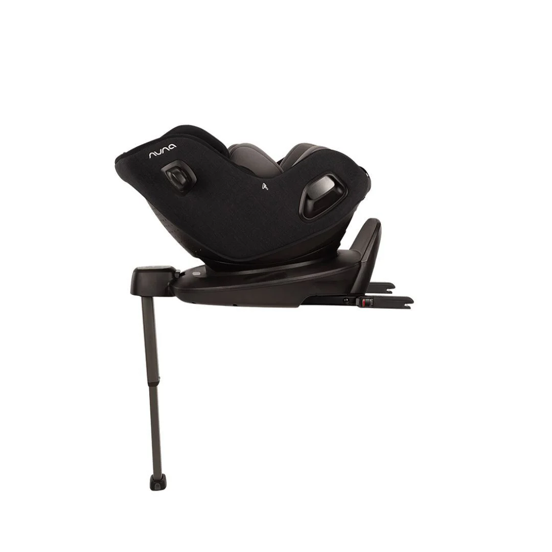Scaun auto cu isofix Nuna i-Size PRUU Aire Caviar cu capotina integrata, 40-105 cm foto