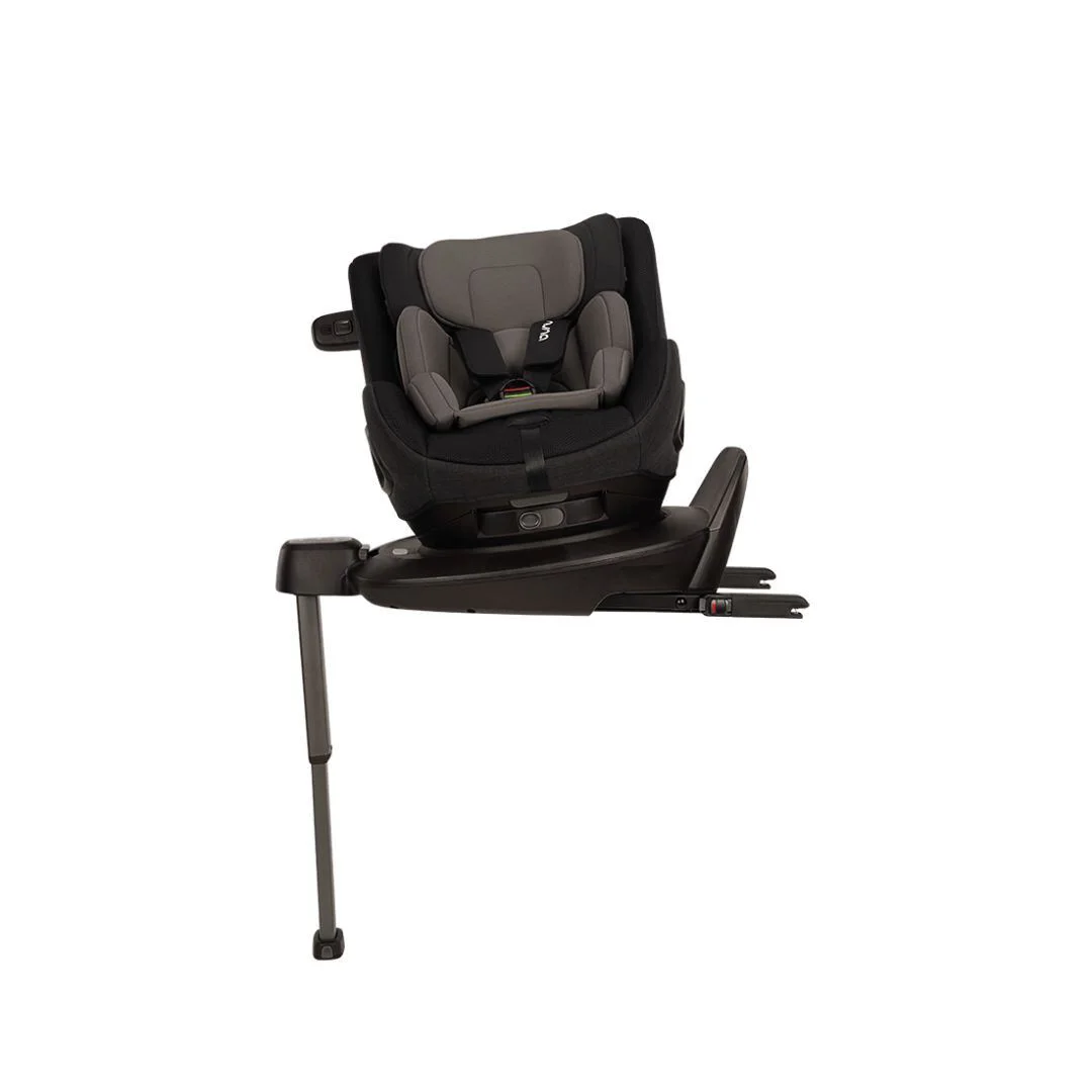 Scaun auto cu isofix Nuna i-Size PRUU Aire Caviar cu capotina integrata, 40-105 cm foto