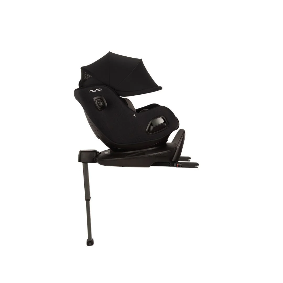 Scaun auto cu isofix Nuna i-Size PRUU Aire Caviar cu capotina integrata, 40-105 cm foto