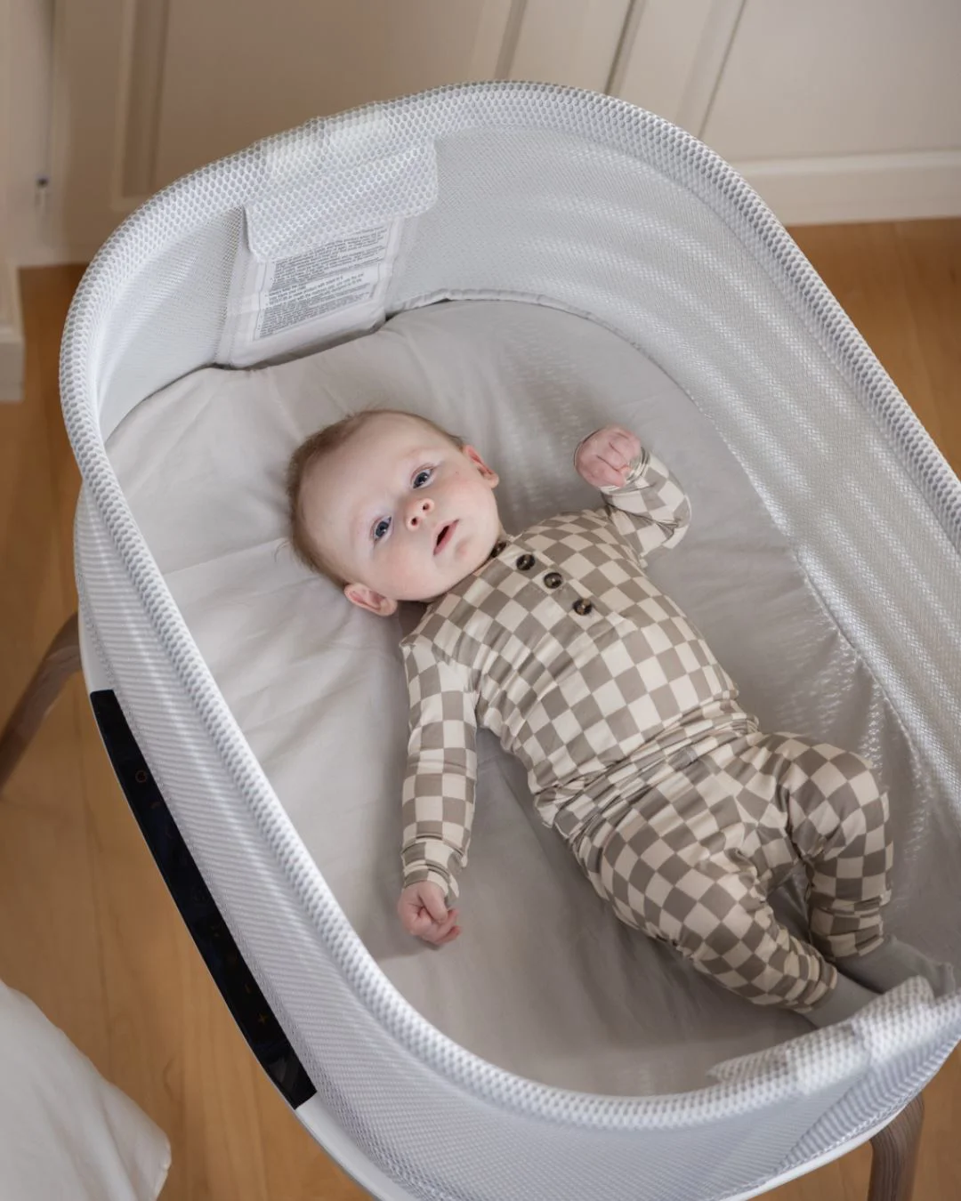 Patut co-sleeper Graco Eluma Nest Luna cu leganare si sistem inteligent de detectare a plansului foto