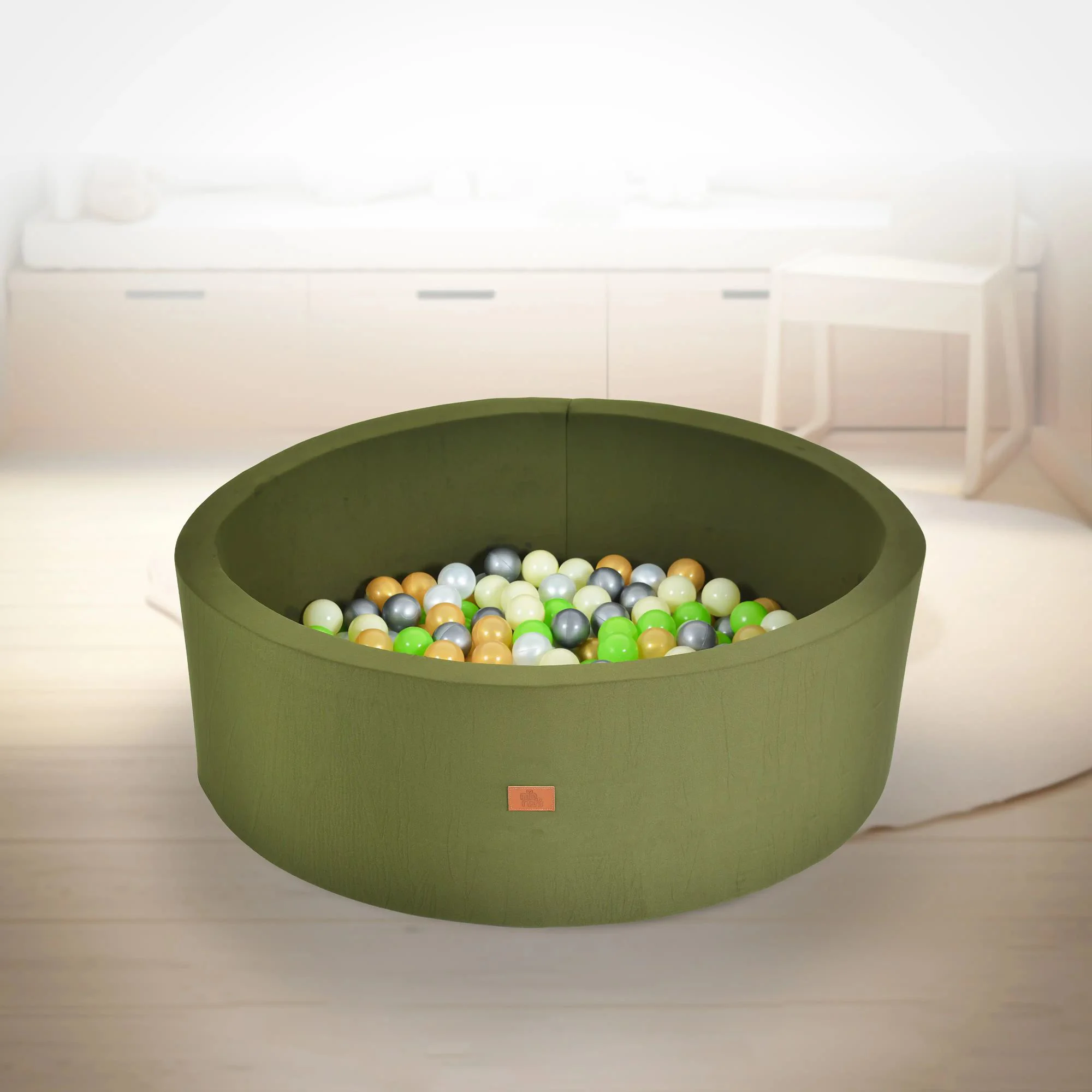 Детский сухой бассейн Moni Balls Dark Green с 200 шариками foto