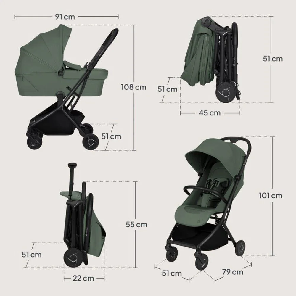 Коляска Lionelo Sia Flex 2 в 1 Green Emerald foto