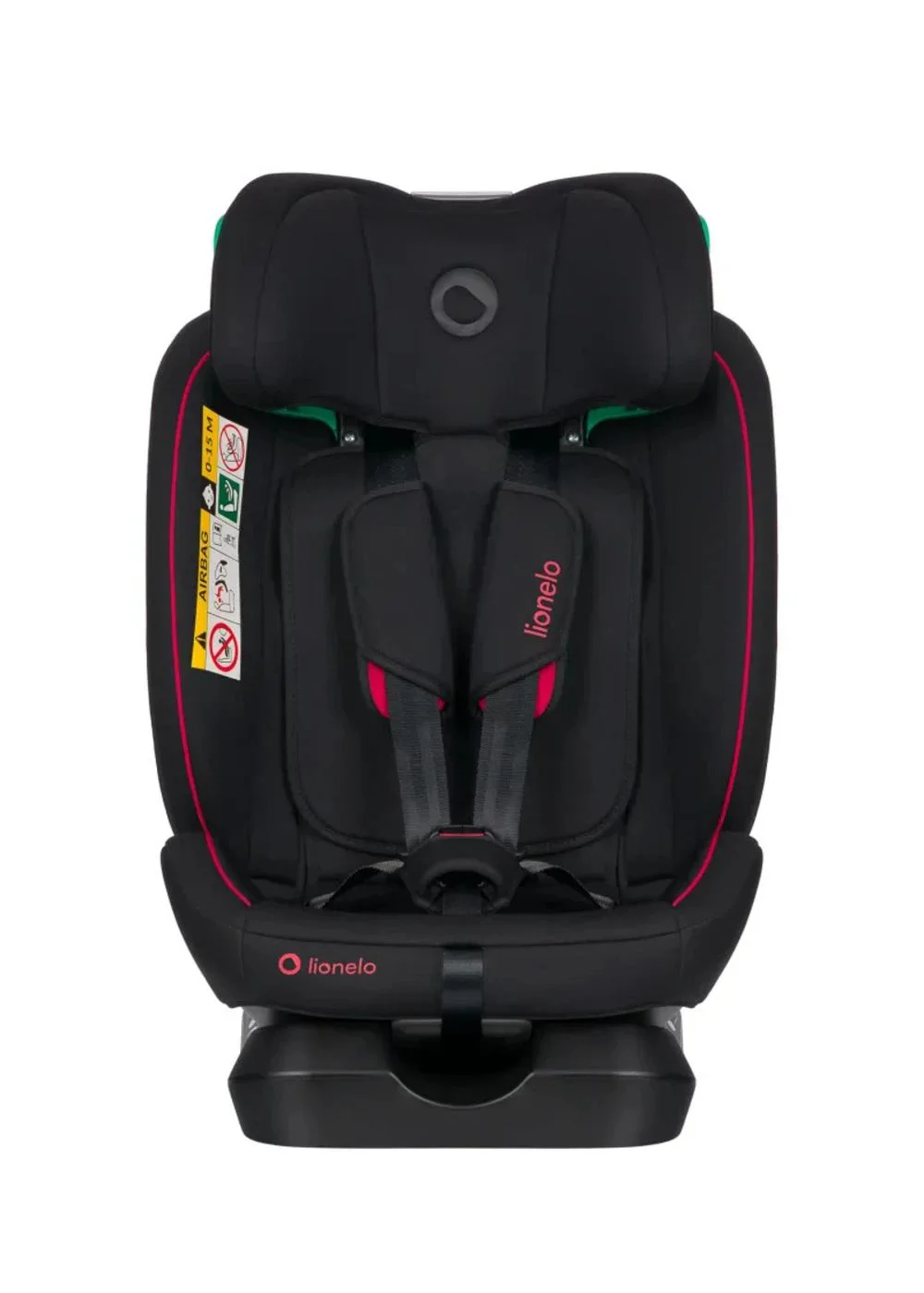 Автокресло i-Size 0-36 кг Lionelo Aart Black Red foto