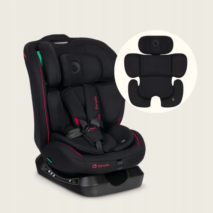 Автокресло i-Size 0-36 кг Lionelo Aart Black Red foto