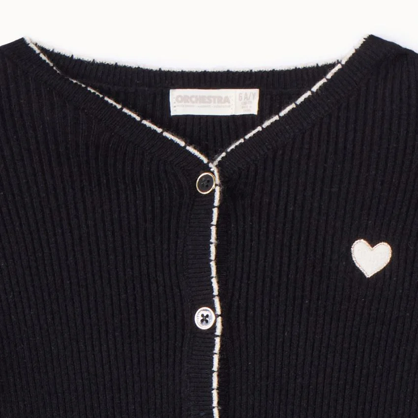 Orchestra Cardigan tricotat cu broderie foto