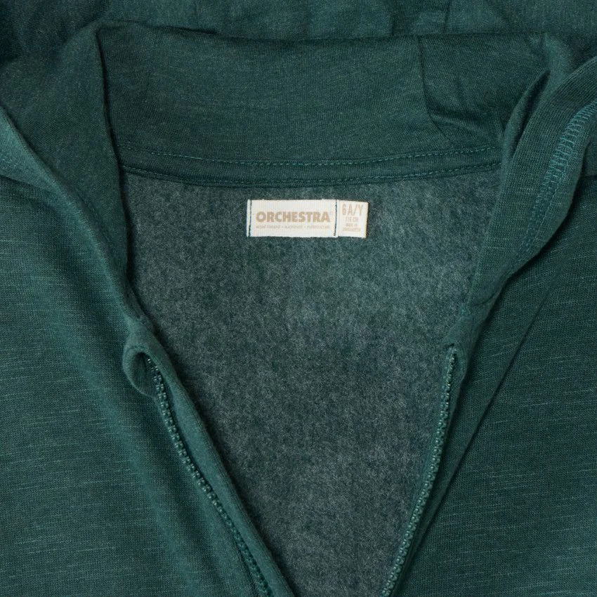 Orchestra Hanorac din fleece cu gluga Dark Green foto