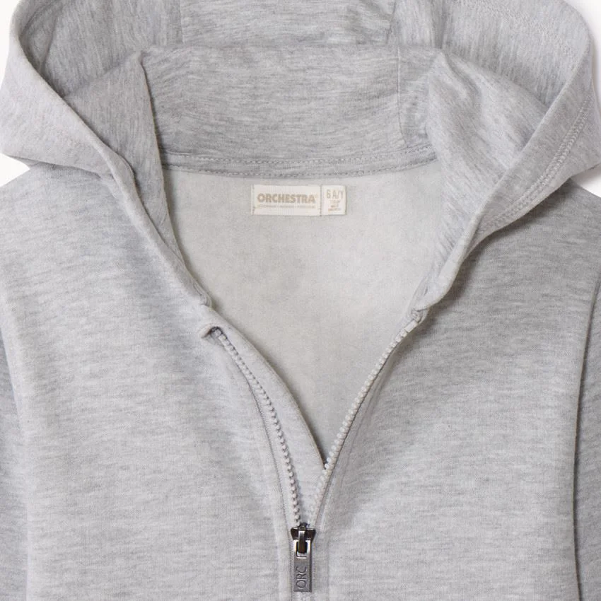 Orchestra Hanorac din fleece cu gluga Light Grey foto