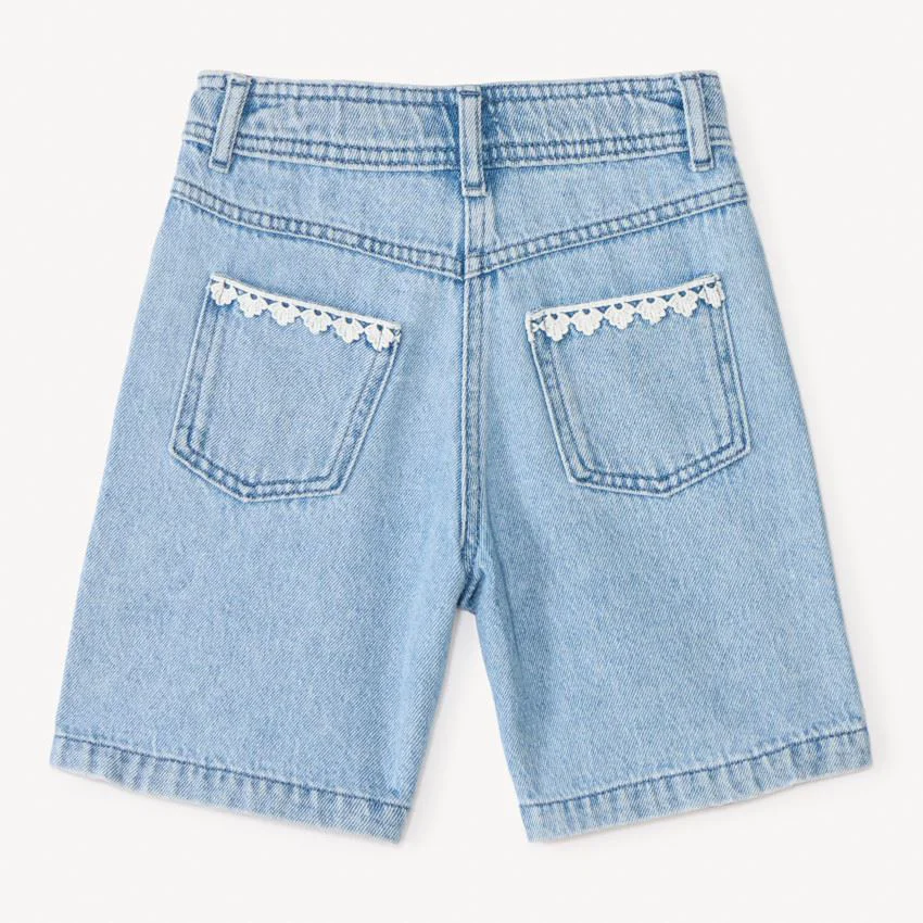 Orchestra Pantaloni scurti din denim cu broderie foto