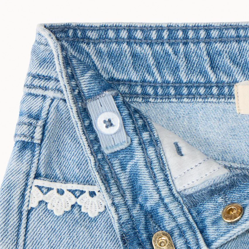 Orchestra Pantaloni scurti din denim cu broderie foto