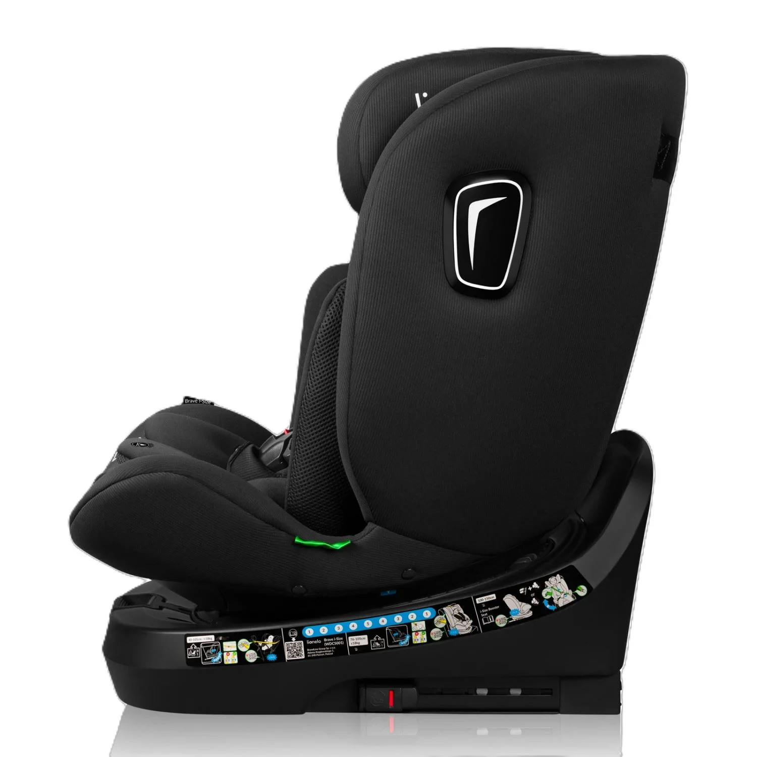 Автокресло 0-36 кг (I-Size) Lionelo Brave Black Carbon foto