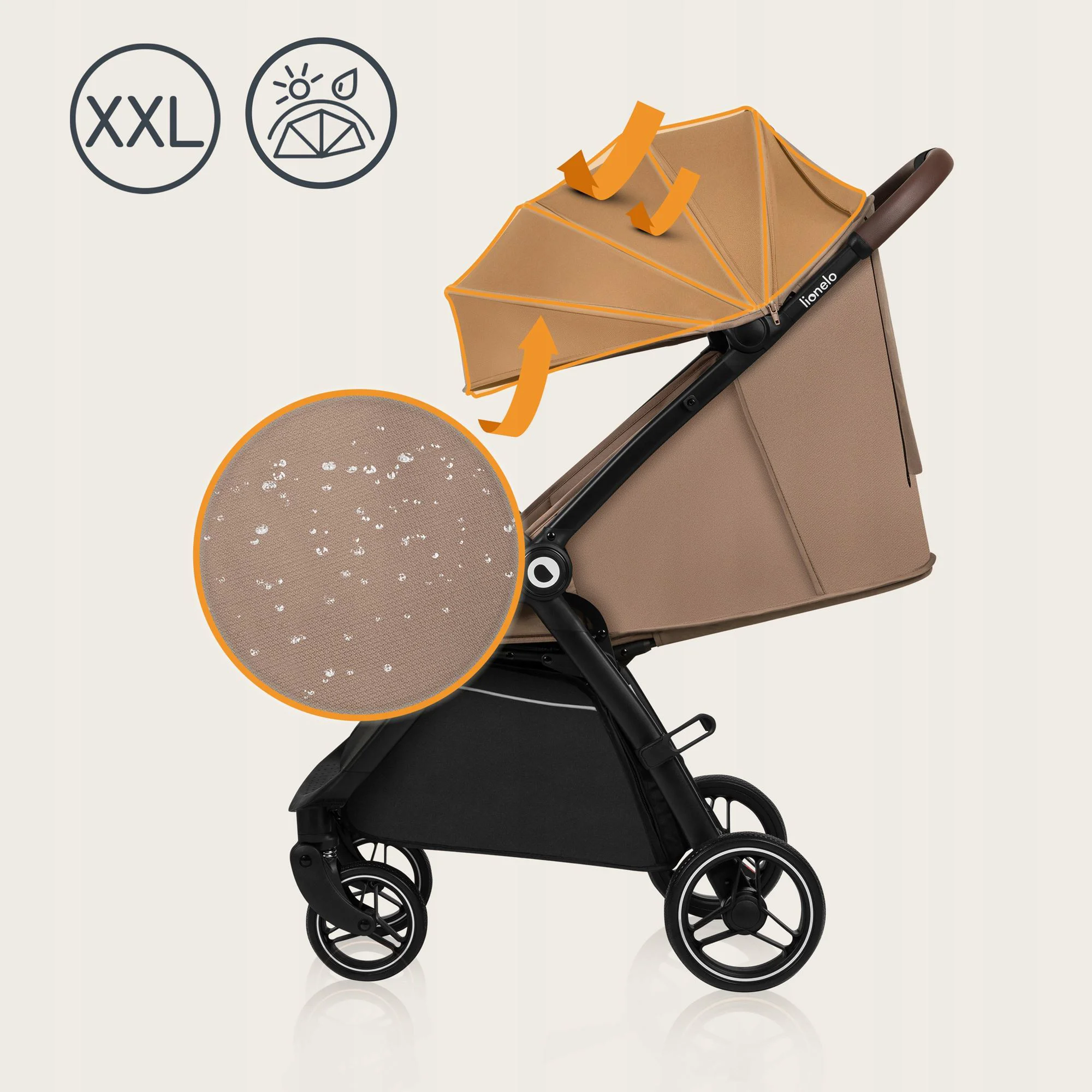 Carucior Lionelo Ingrid Beige Sand foto
