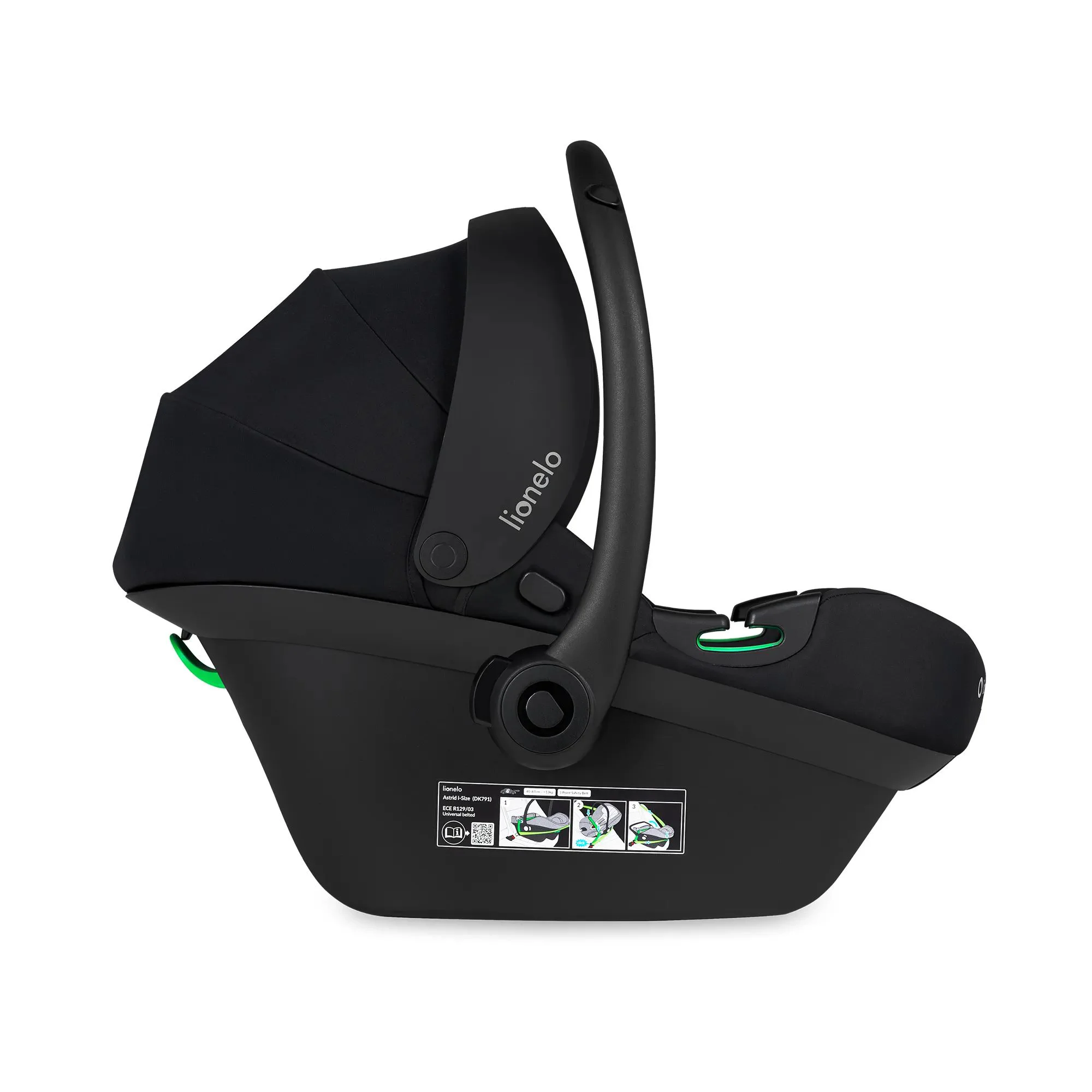 Автокресло 40-87 см (I-Size) Lionelo Astrid Black Onyx foto