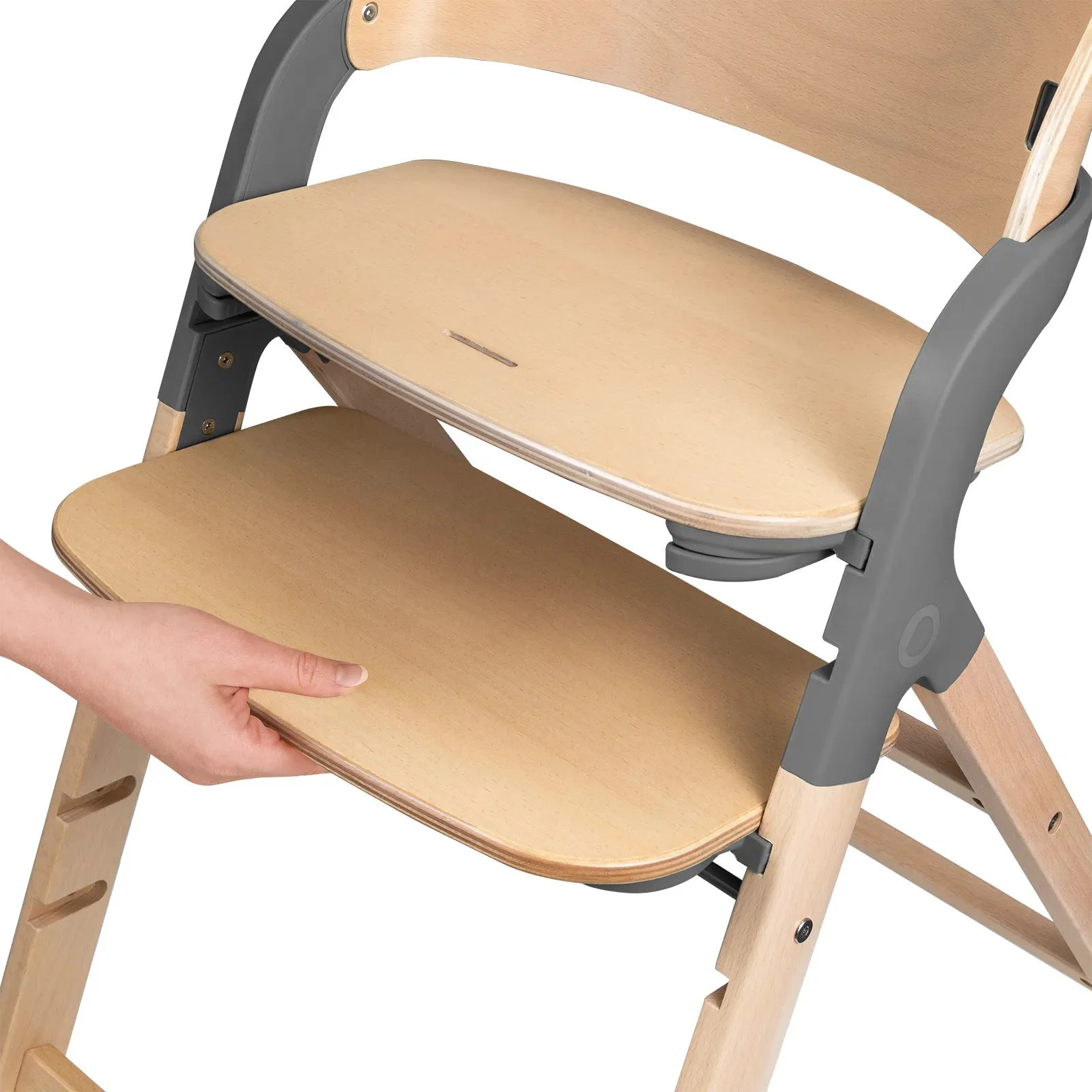 Стул для кормления 3 в 1 Lionelo Megan Grey Wood foto