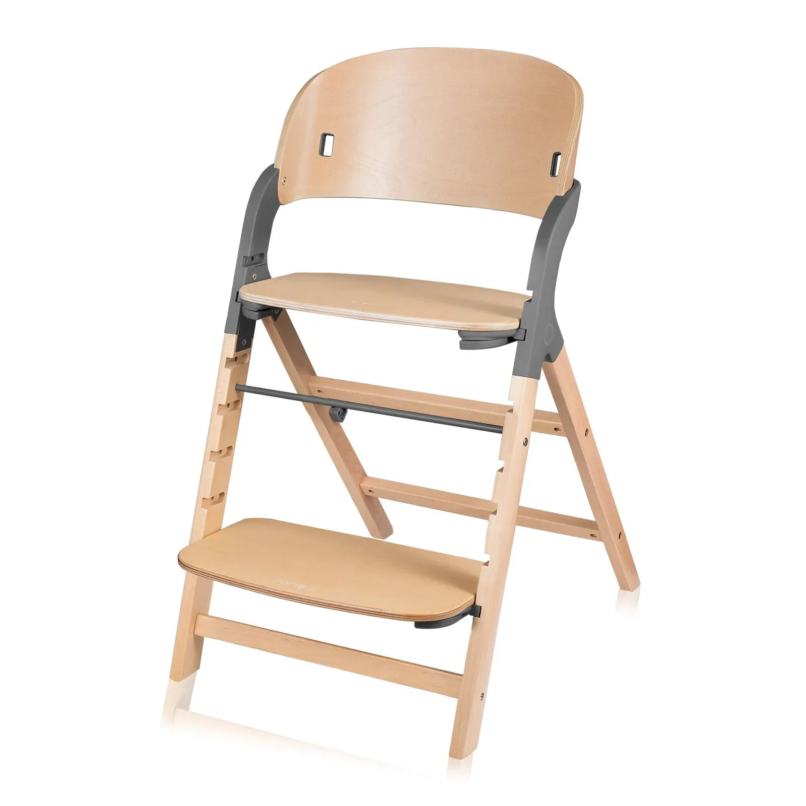 Стул для кормления 3 в 1 Lionelo Megan Grey Wood foto
