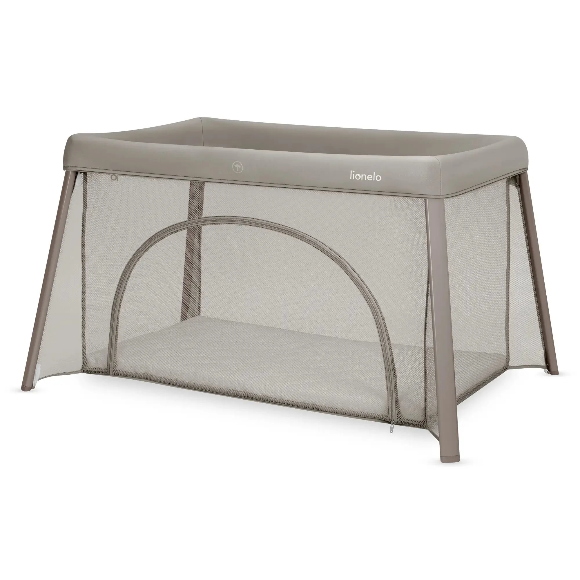 Tarc de joaca pliabil Lionelo Mila Beige Taupe, 113 x 61,5 x 84 cm foto