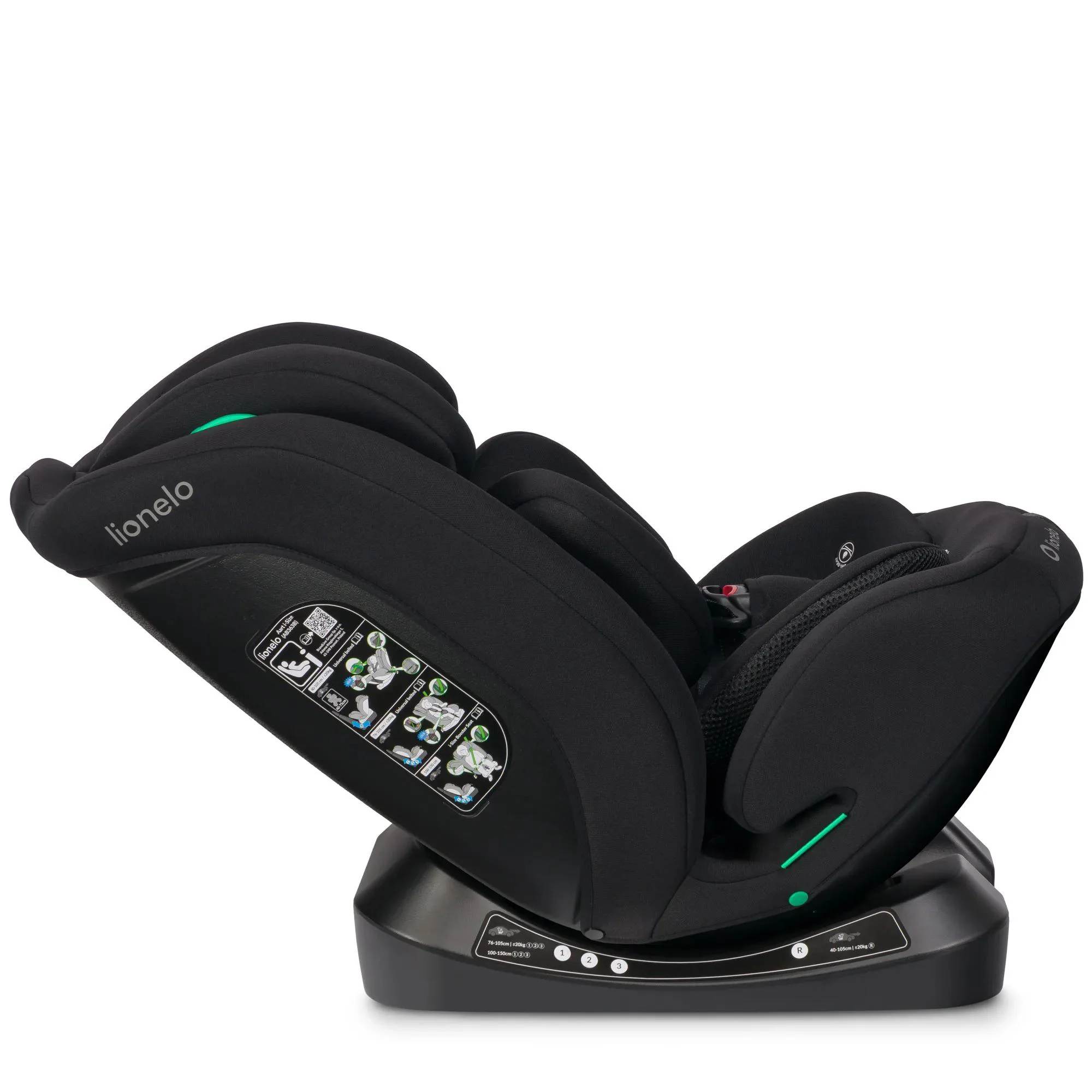 Автокресло 0-36 кг i-Size Lionelo Aart Black Carbon foto