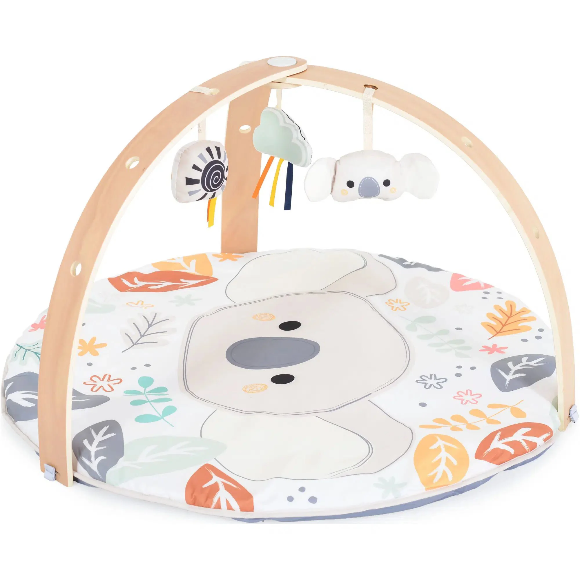 Covoras de activitati Moni Koala Beige, 84x84x49 cm foto