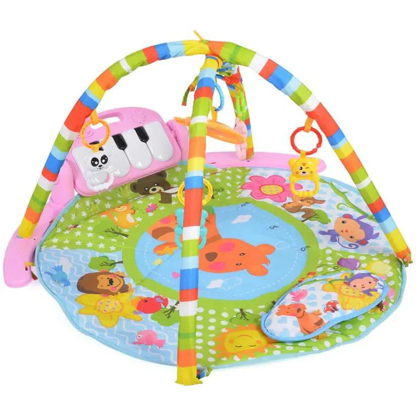 Covoras de activitati Moni Baby Piano Girl Pink, 78x76x49 cm foto