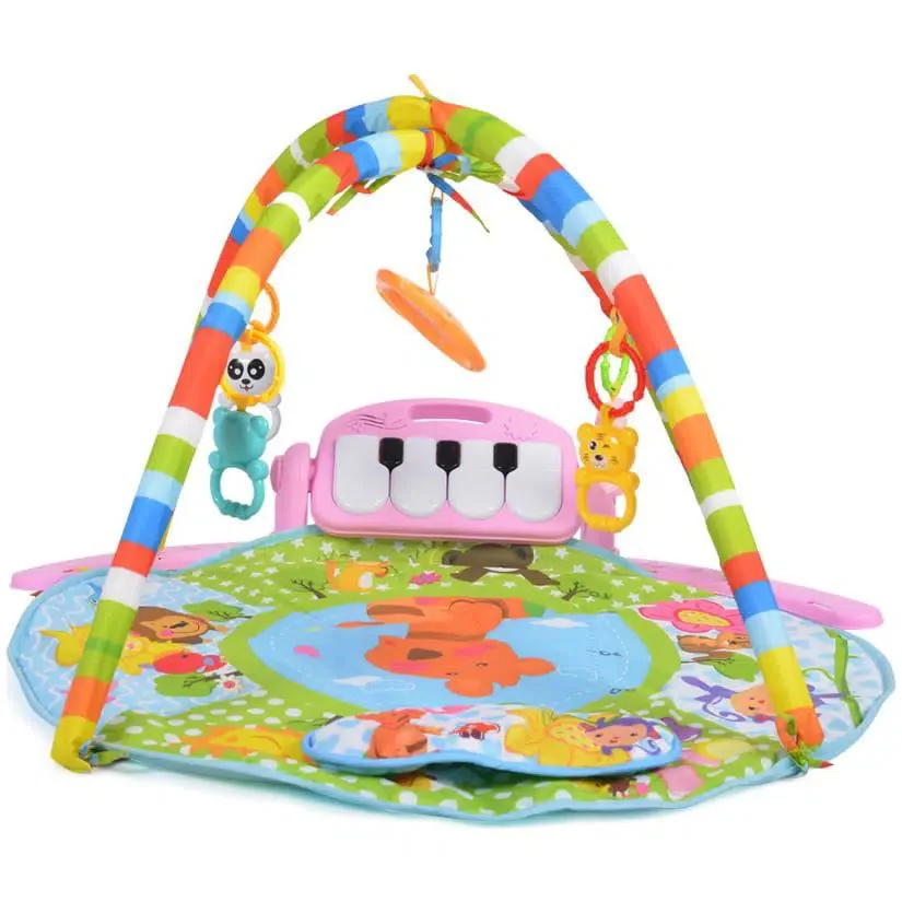 Covoras de activitati Moni Baby Piano Girl Pink, 78x76x49 cm foto