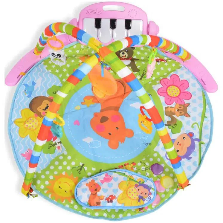 Covoras de activitati Moni Baby Piano Girl Pink, 78x76x49 cm foto