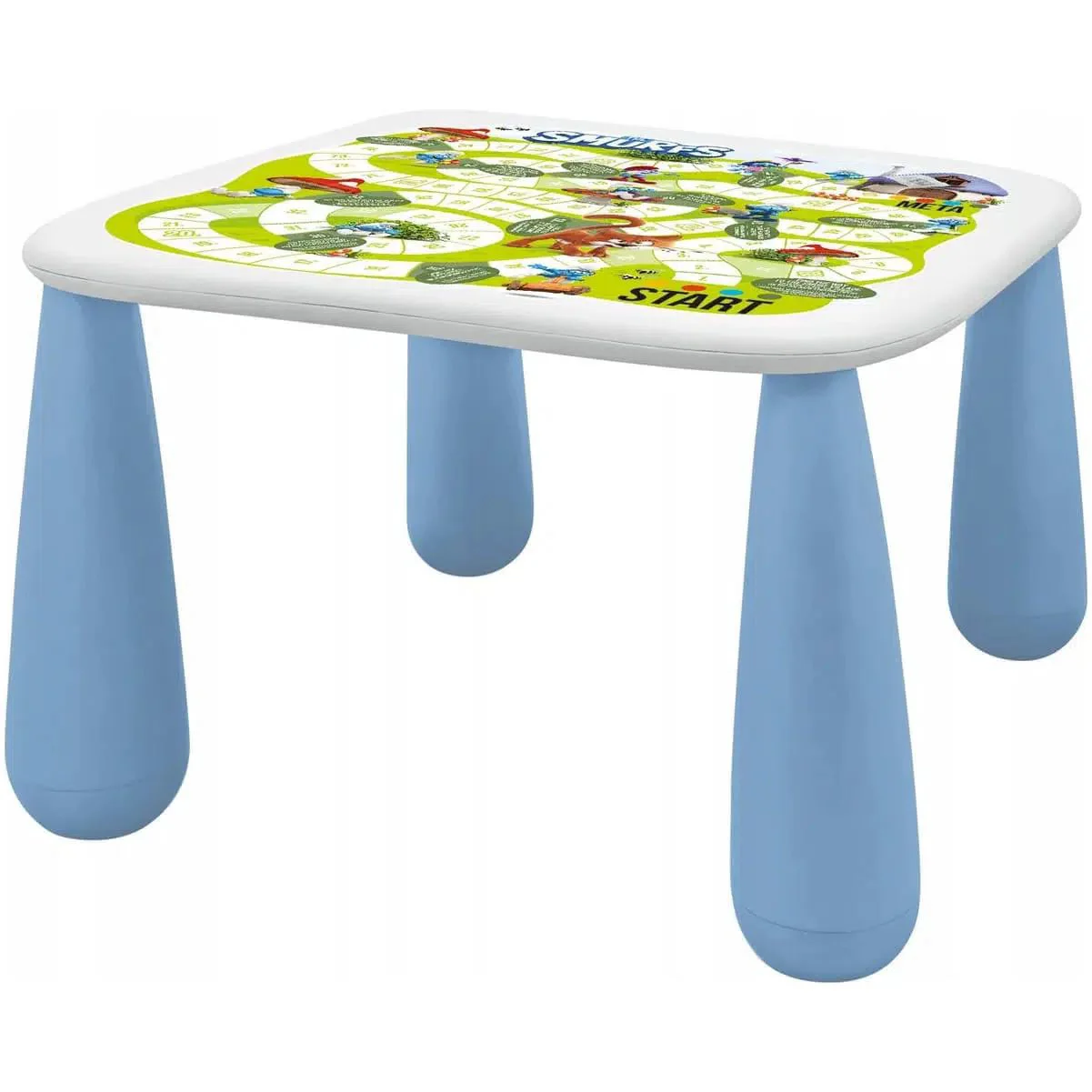Детский стол и стул Maltex Luna The Smurfs White Blue foto