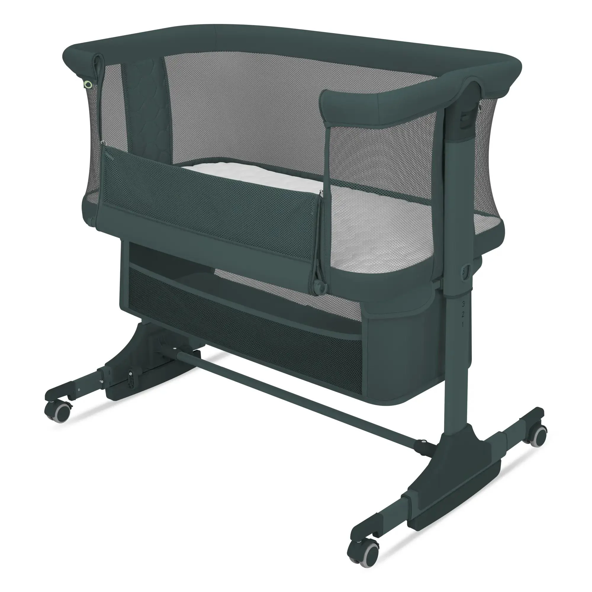 Patuc co-sleeper 3 in 1 Lionelo Jodie Green Graphite foto