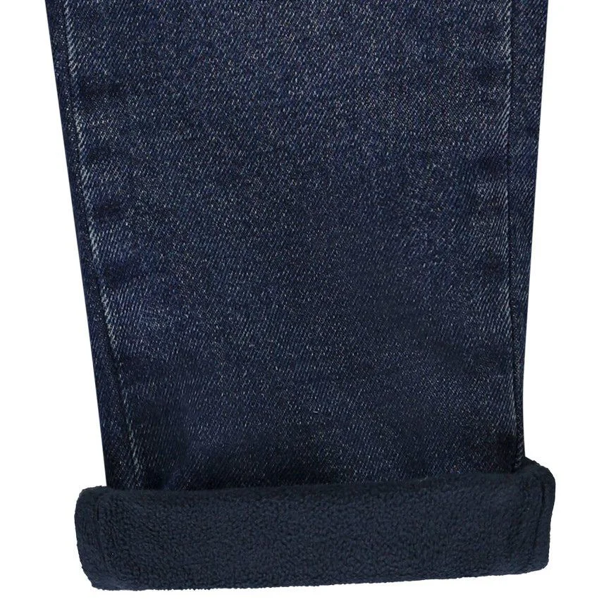 Orchestra Blugi drepti captusiti cu microfleece Navy foto