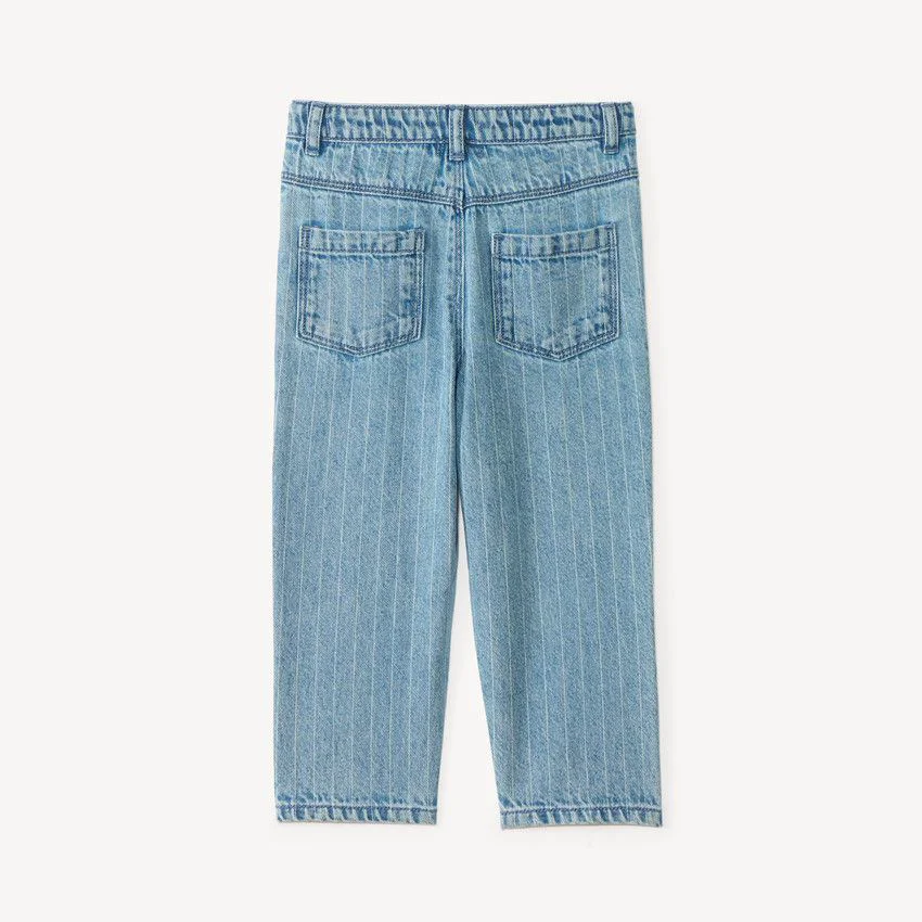 Orchestra Blugi drepti din denim cu broderie florala foto
